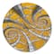 Designart 'Time Spiral In Antique Style Modern Wall Clock
